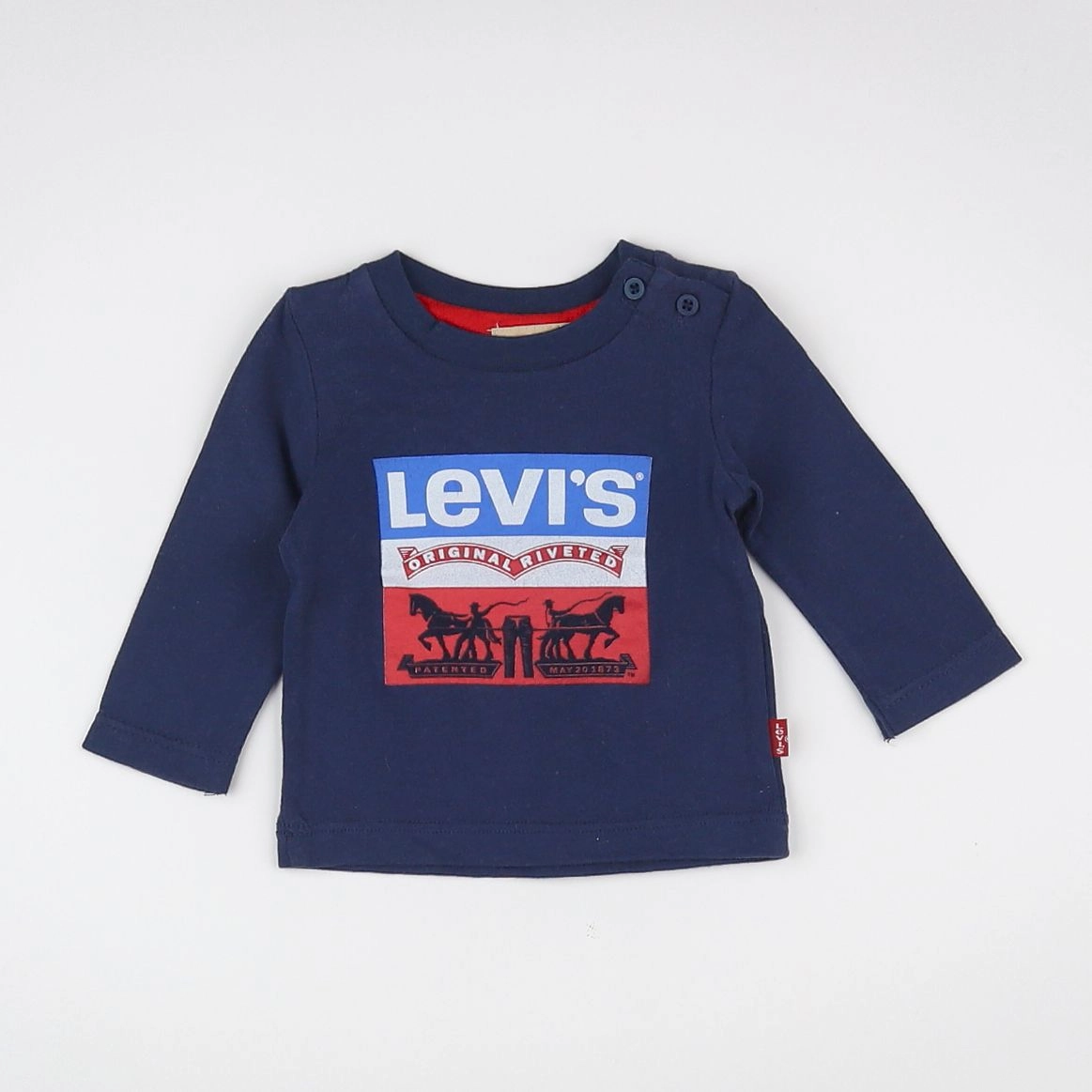 Levi's - tee-shirt bleu - 3 mois